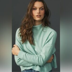 Pilcro Mint Green Turtleneck Sweater